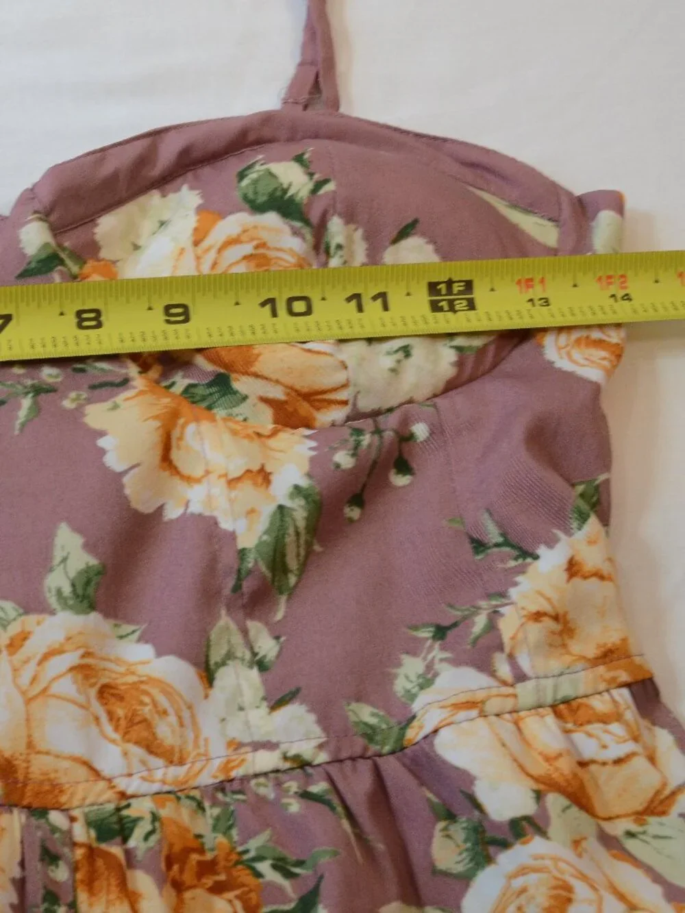Band of Gypsies Floral Wide Leg Jumpsuit Mauve Rose Boho Cottagecore S - Picture 6 of 6